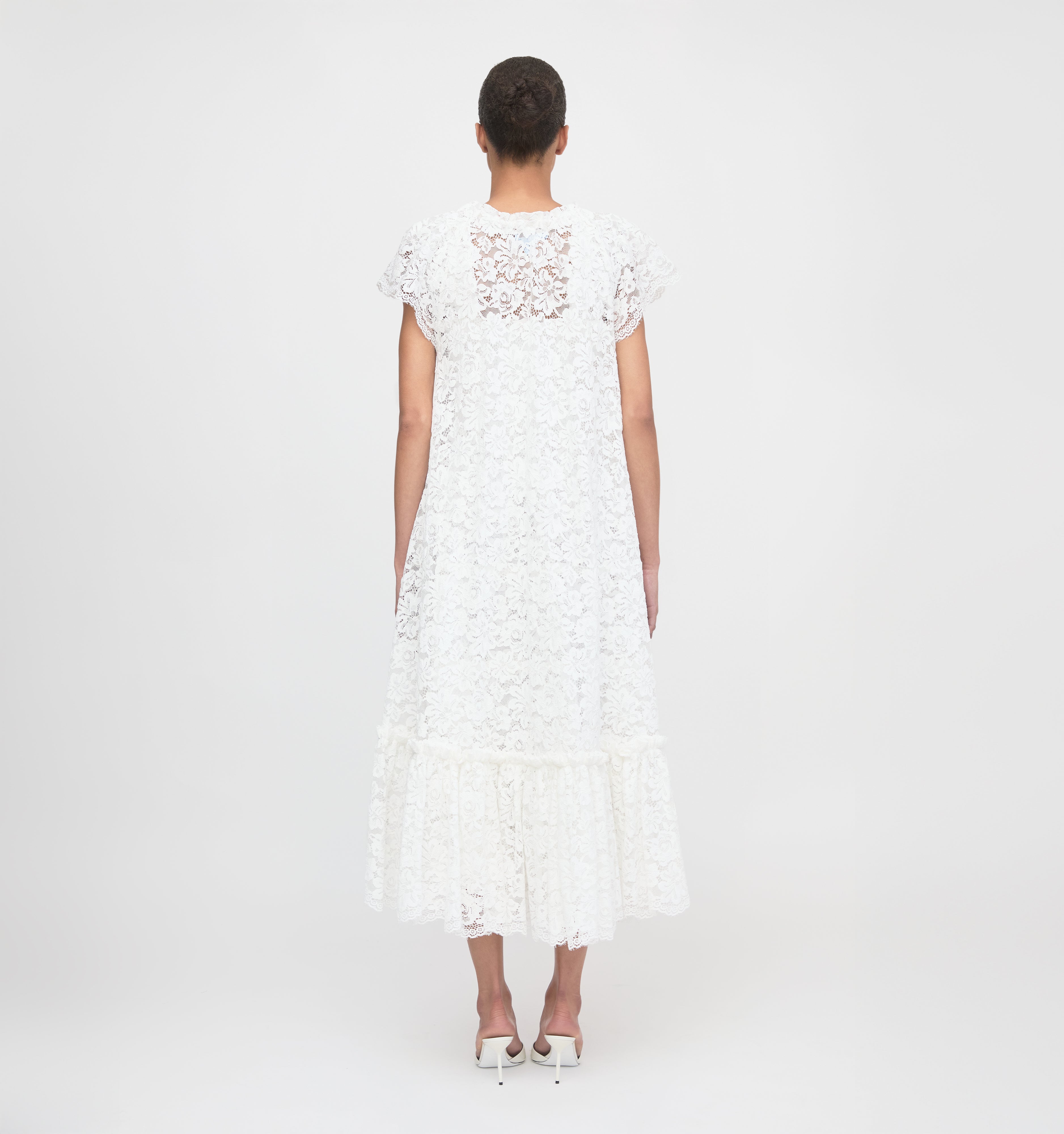 The Lace Coco Duster - White Fleur Lace