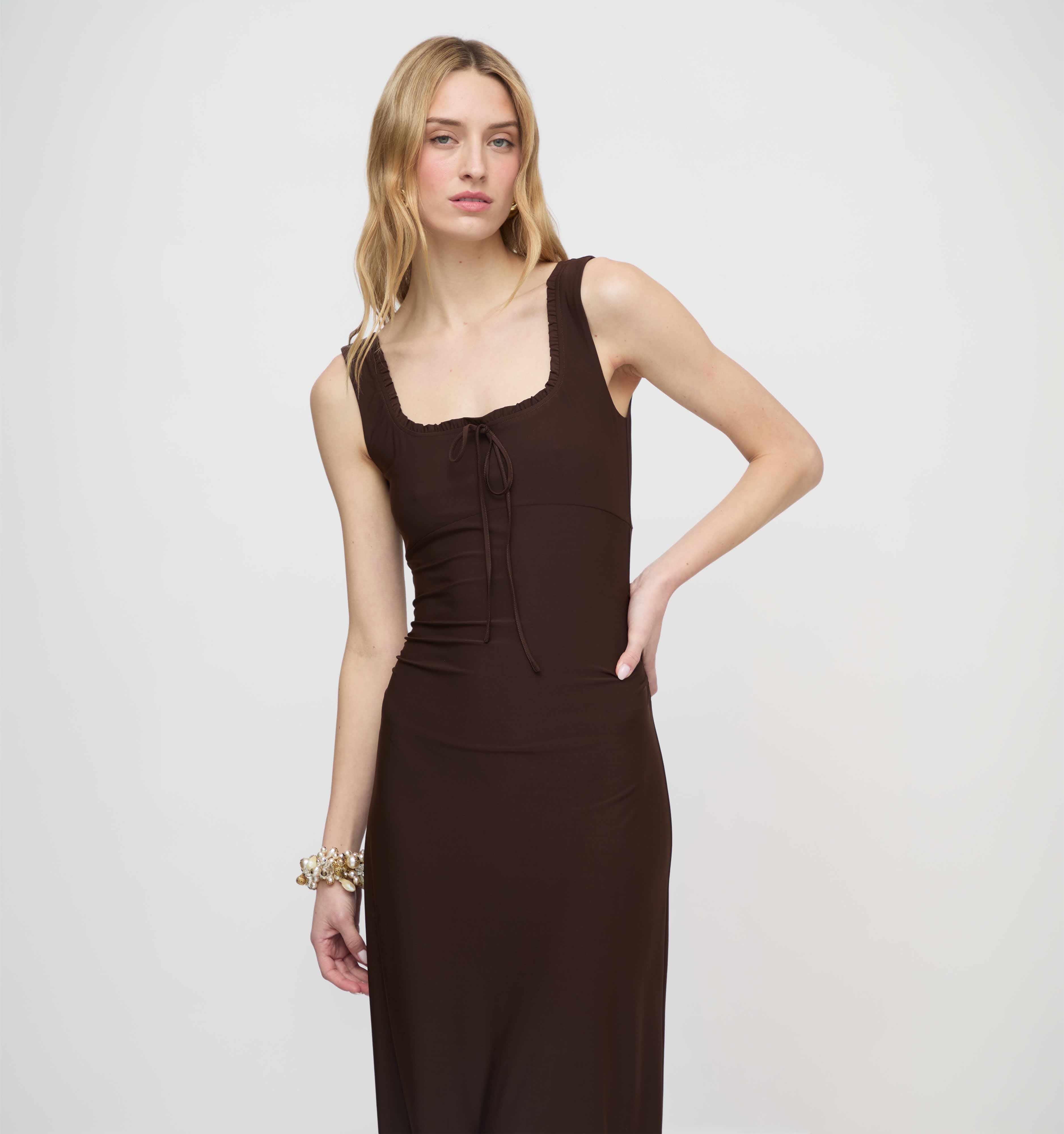 The Coraline Dress - Chocolate