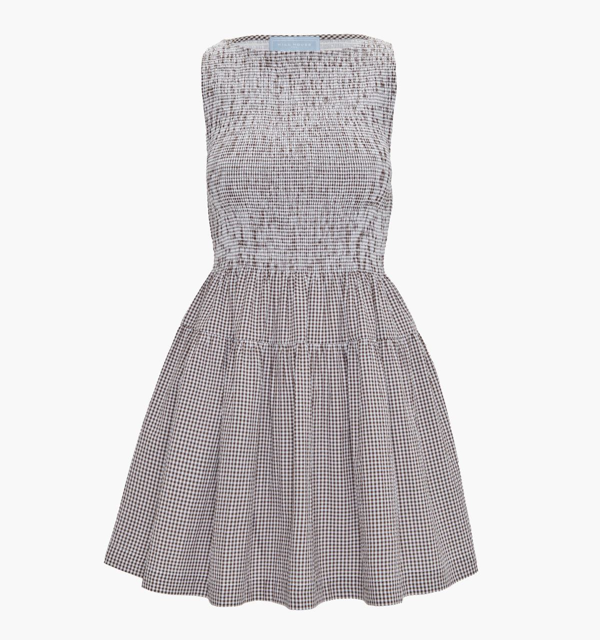 The Cosima Mini Nap Dress - Chocolate Gingham