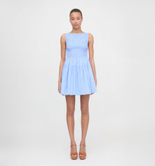 The Cosima Mini Nap Dress - Blue Stripe