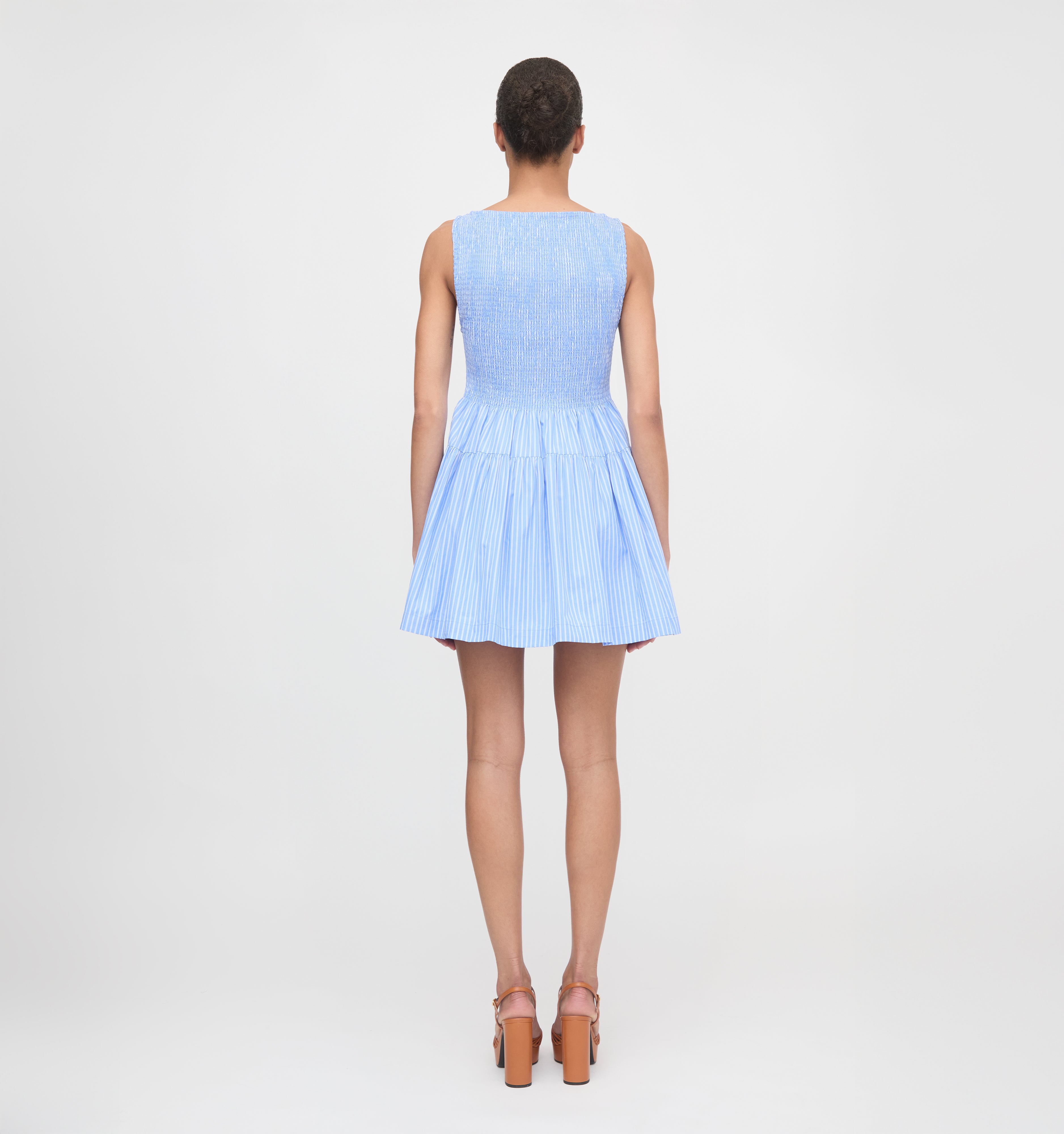 The Cosima Mini Nap Dress - Blue Stripe