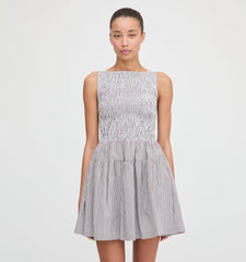 The Cosima Mini Nap Dress - Chocolate Gingham