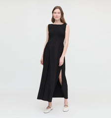 The Maternity Cosima Nap Dress - Black Jersey