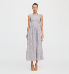 The Cosima Nap Dress - Chocolate Gingham