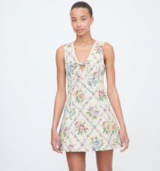 The Daria Dress - Tapestry Trellis Brocade