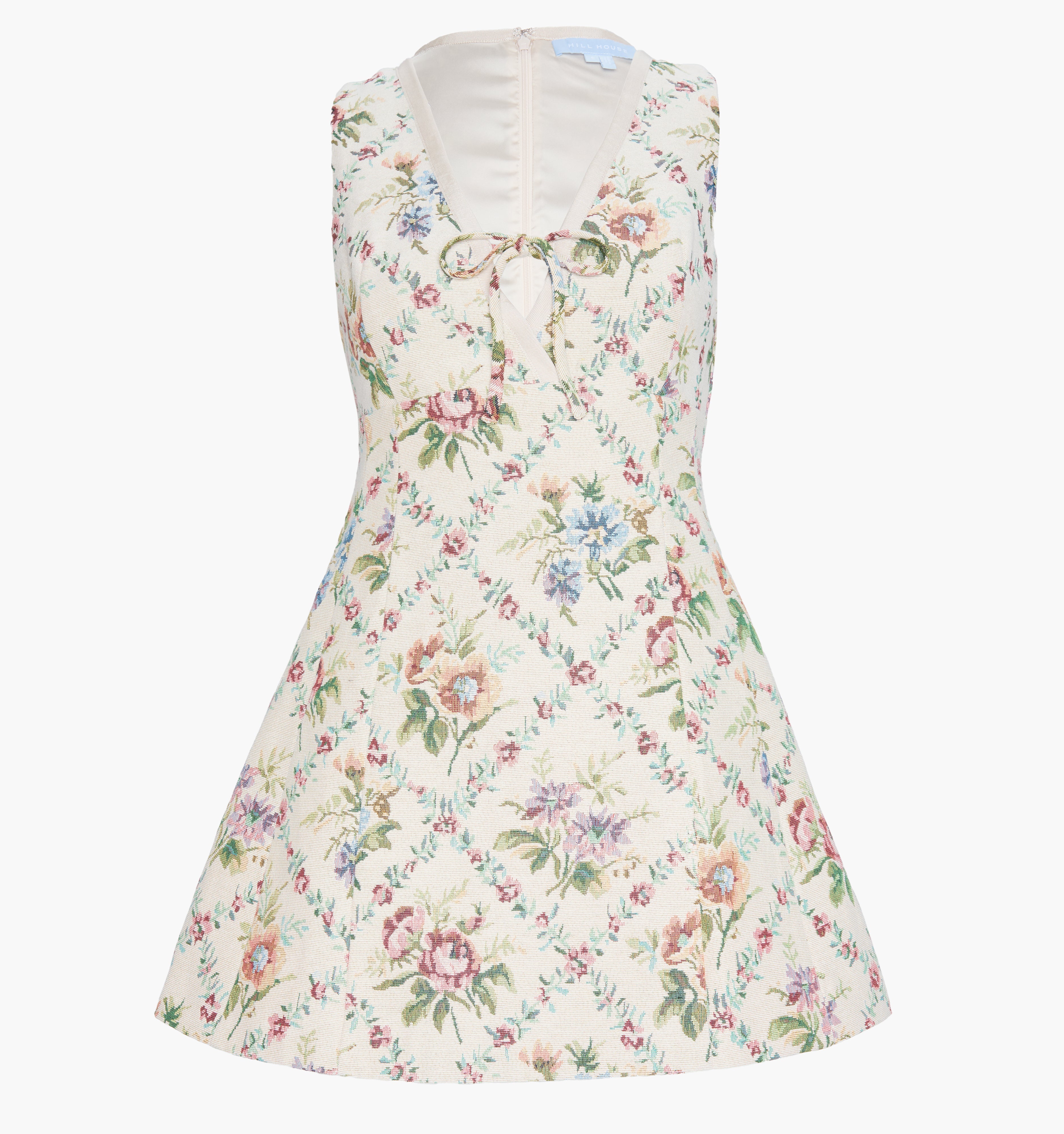 The Daria Dress - Tapestry Trellis Brocade