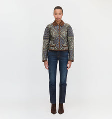The Dax Jacket - Olive Equestrian Scarf