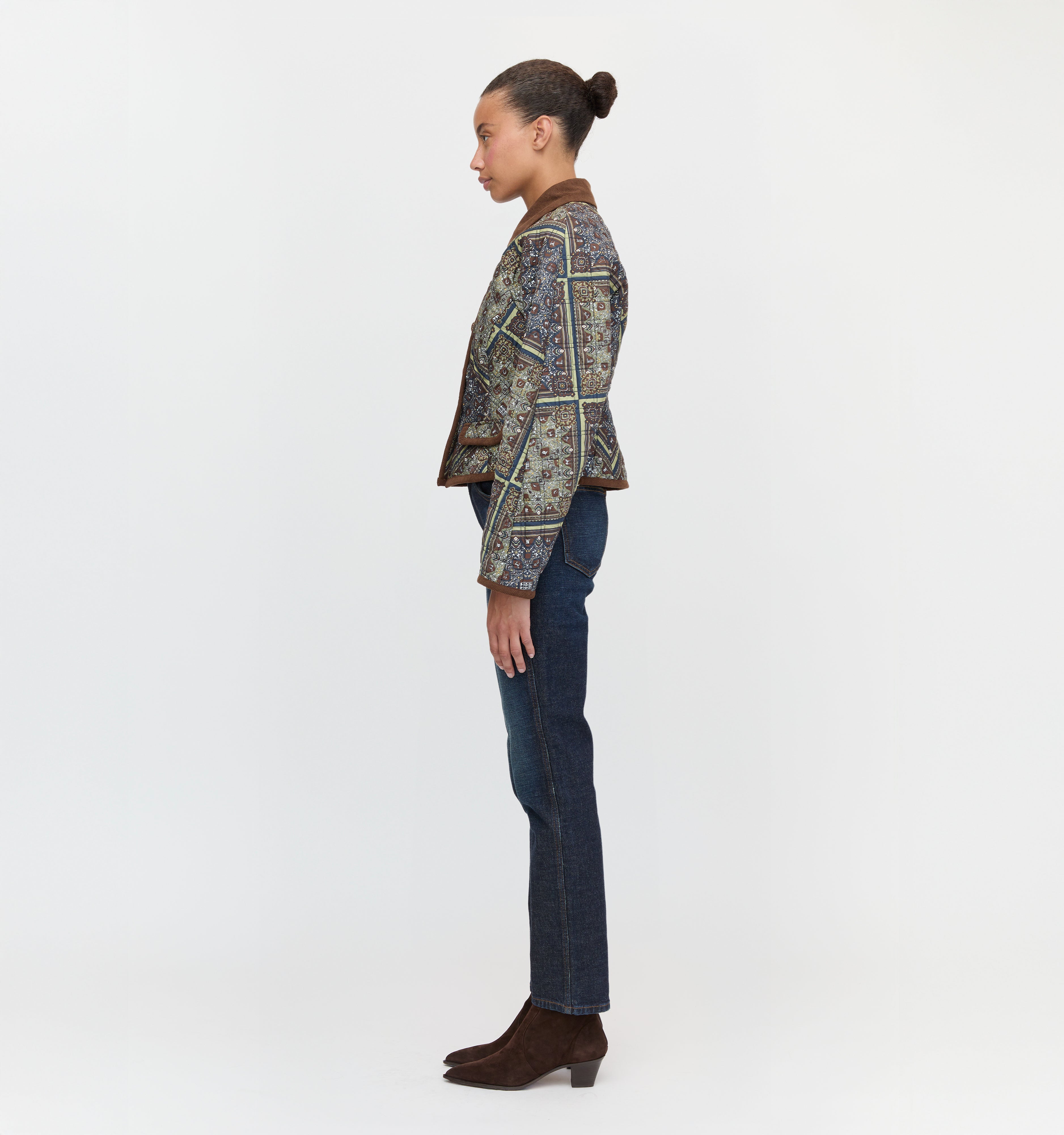 The Dax Jacket - Olive Equestrian Scarf