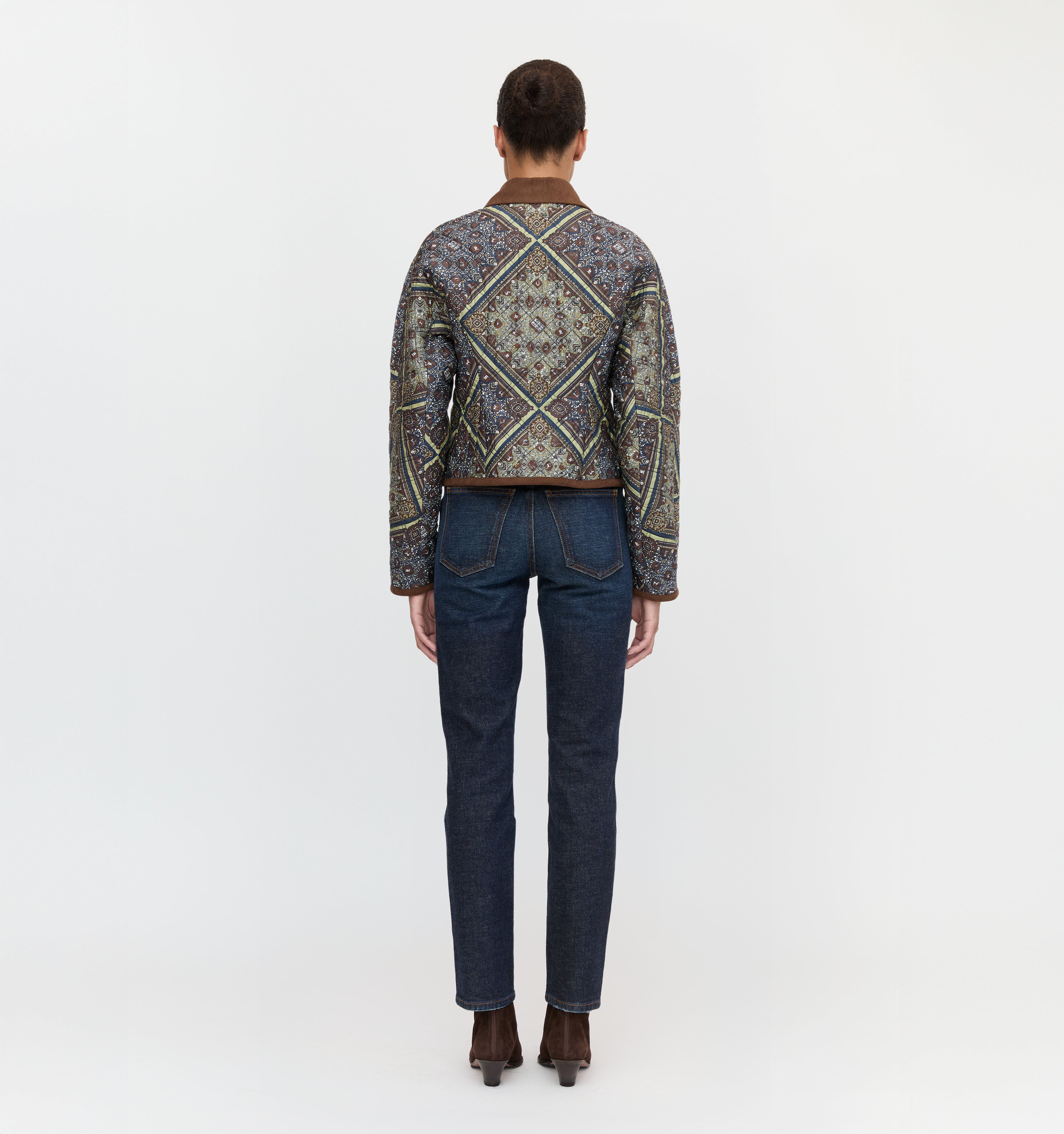 The Dax Jacket - Olive Equestrian Scarf