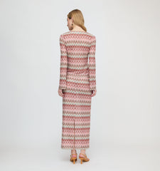 The Delia Top - Pink Multi Smooth Shimmer Knit