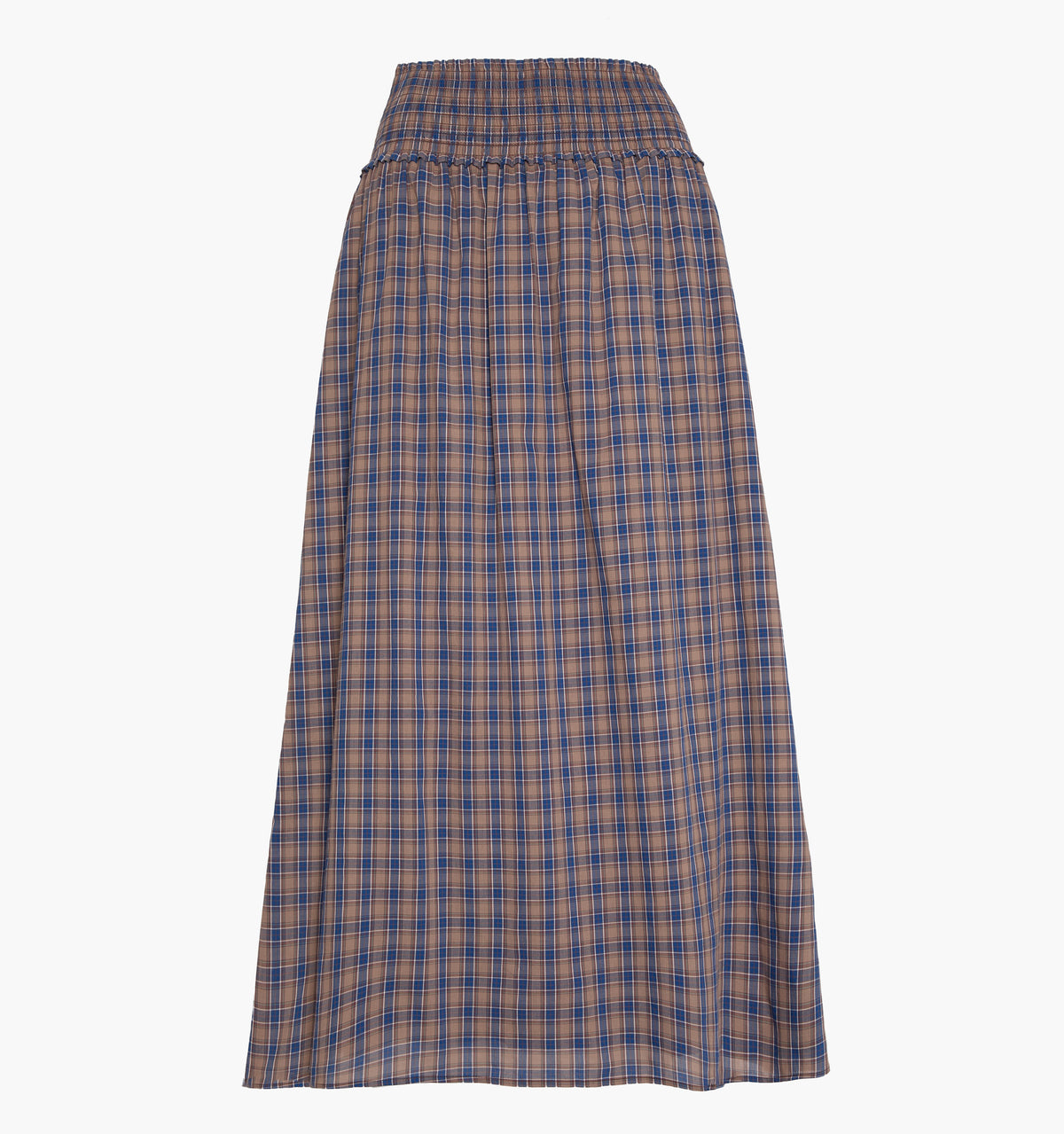The Delphine Nap Skirt - Brown Spencer Plaid