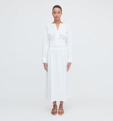 The Delphine Nap Skirt - White