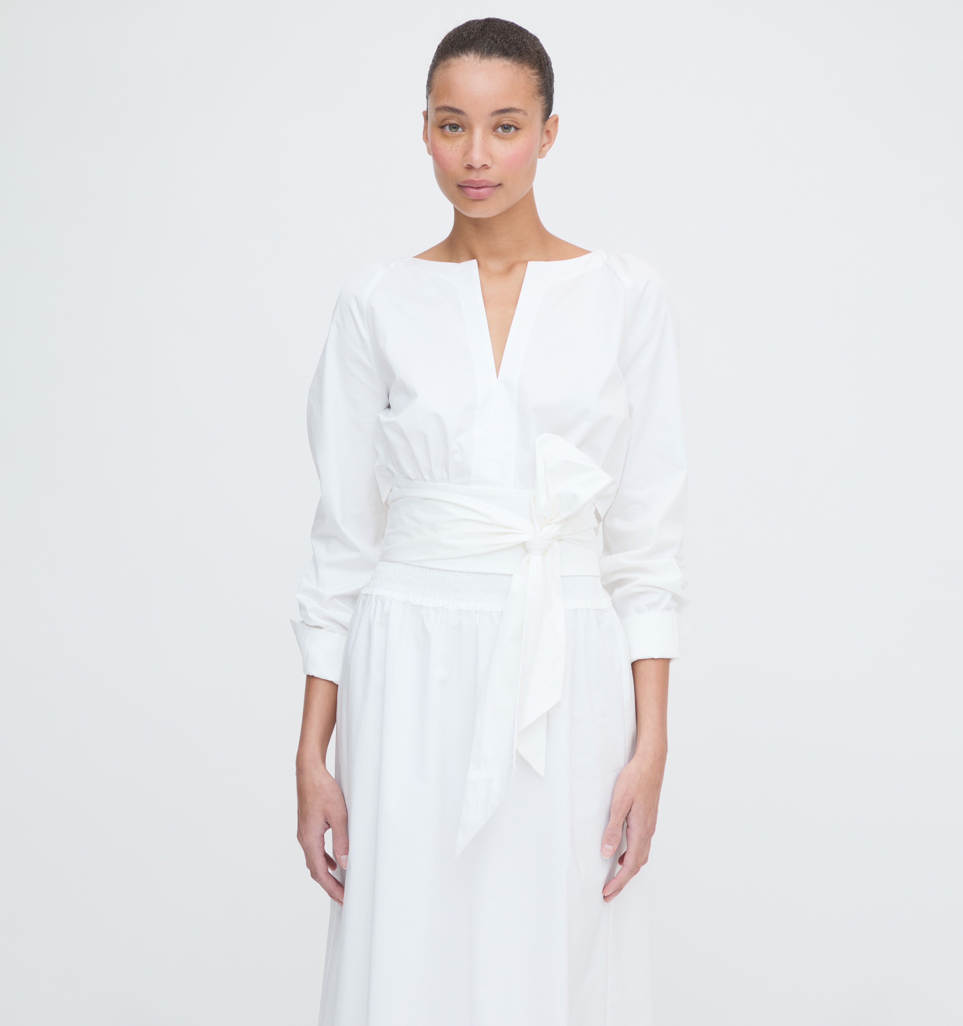 The Delphine Nap Skirt - White