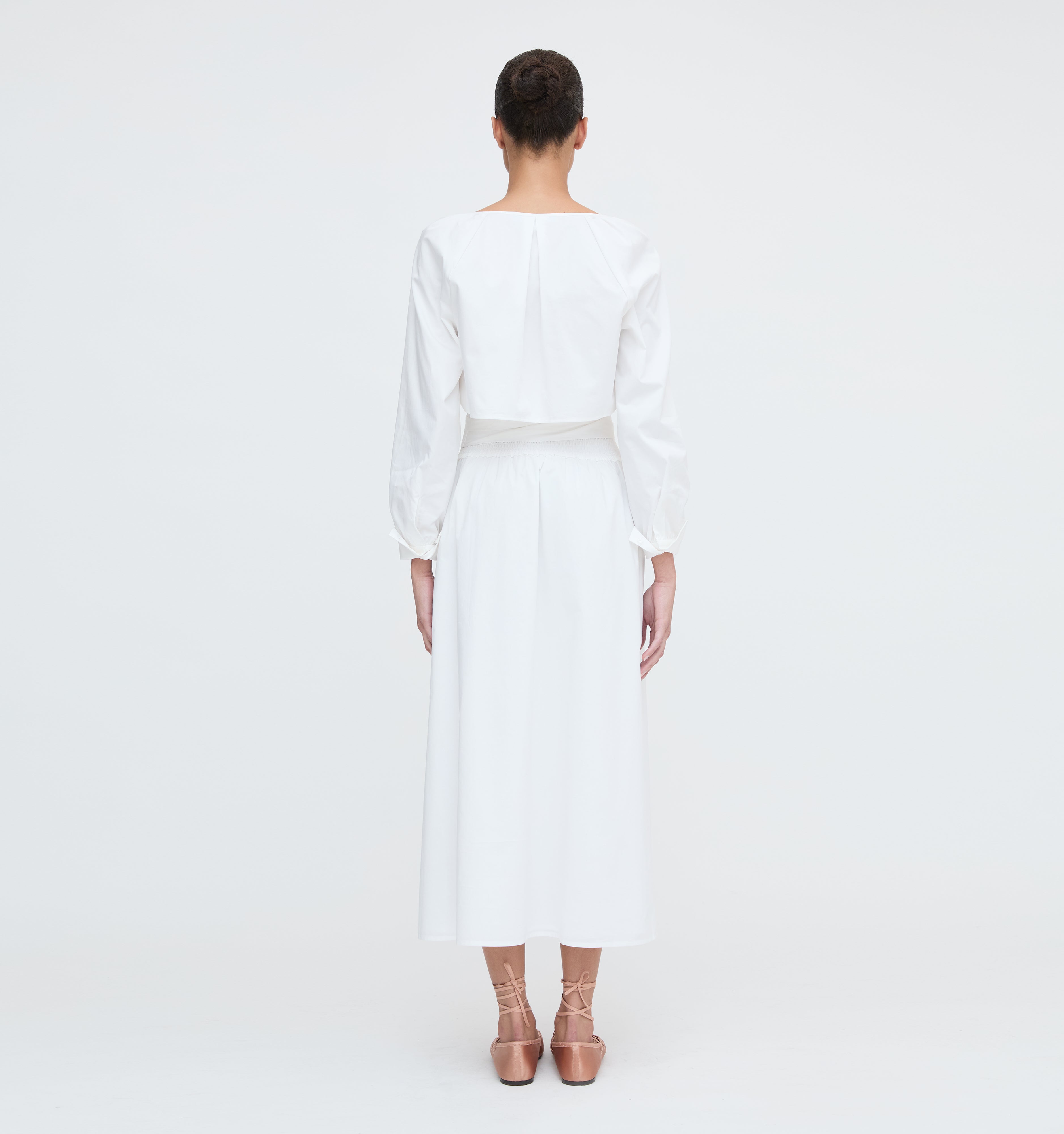 The Delphine Nap Skirt - White