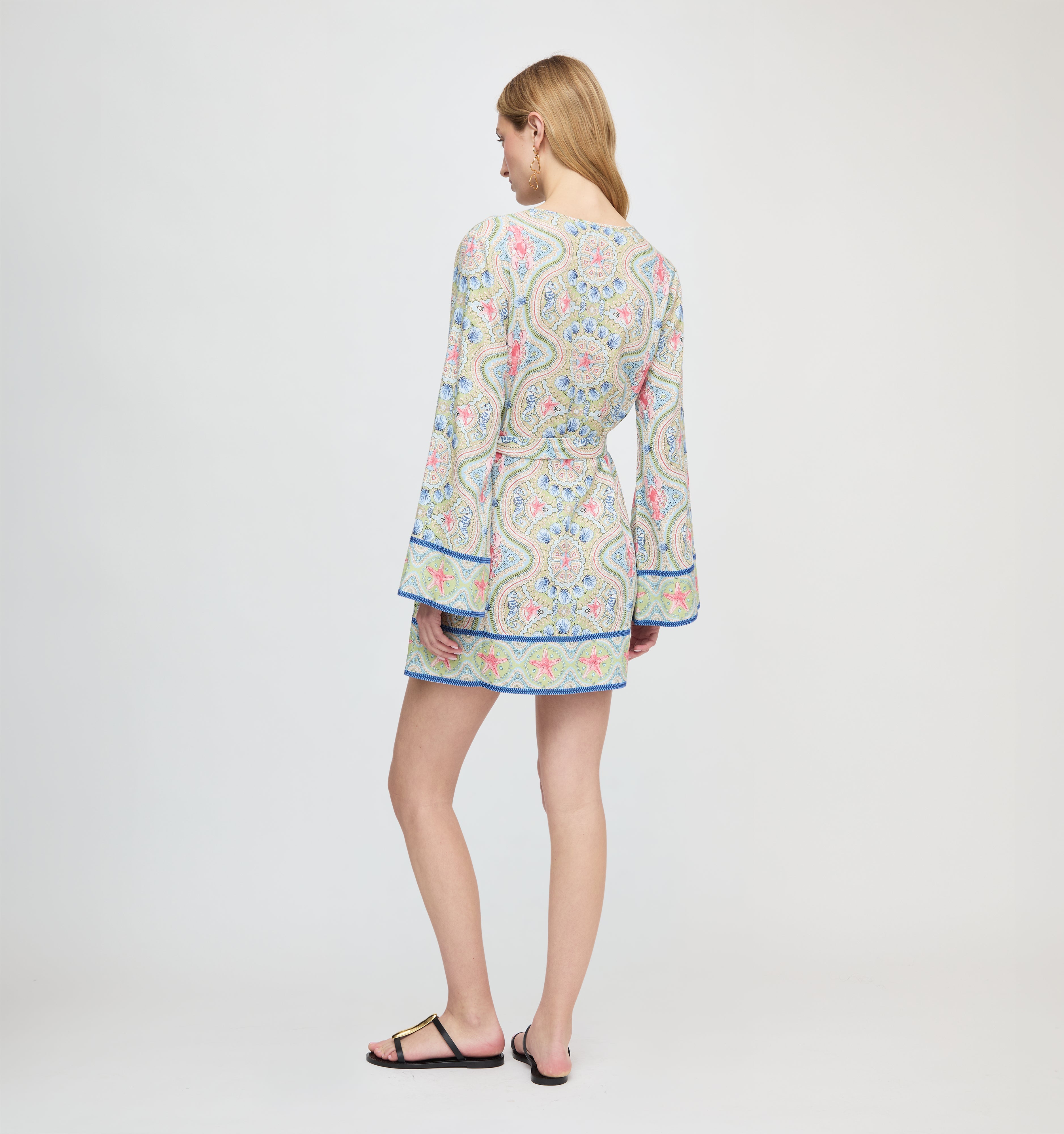 The Doris Mini Tunic - Sea Scroll