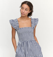 The Ellie Maxi Nap Dress - Navy Stripe