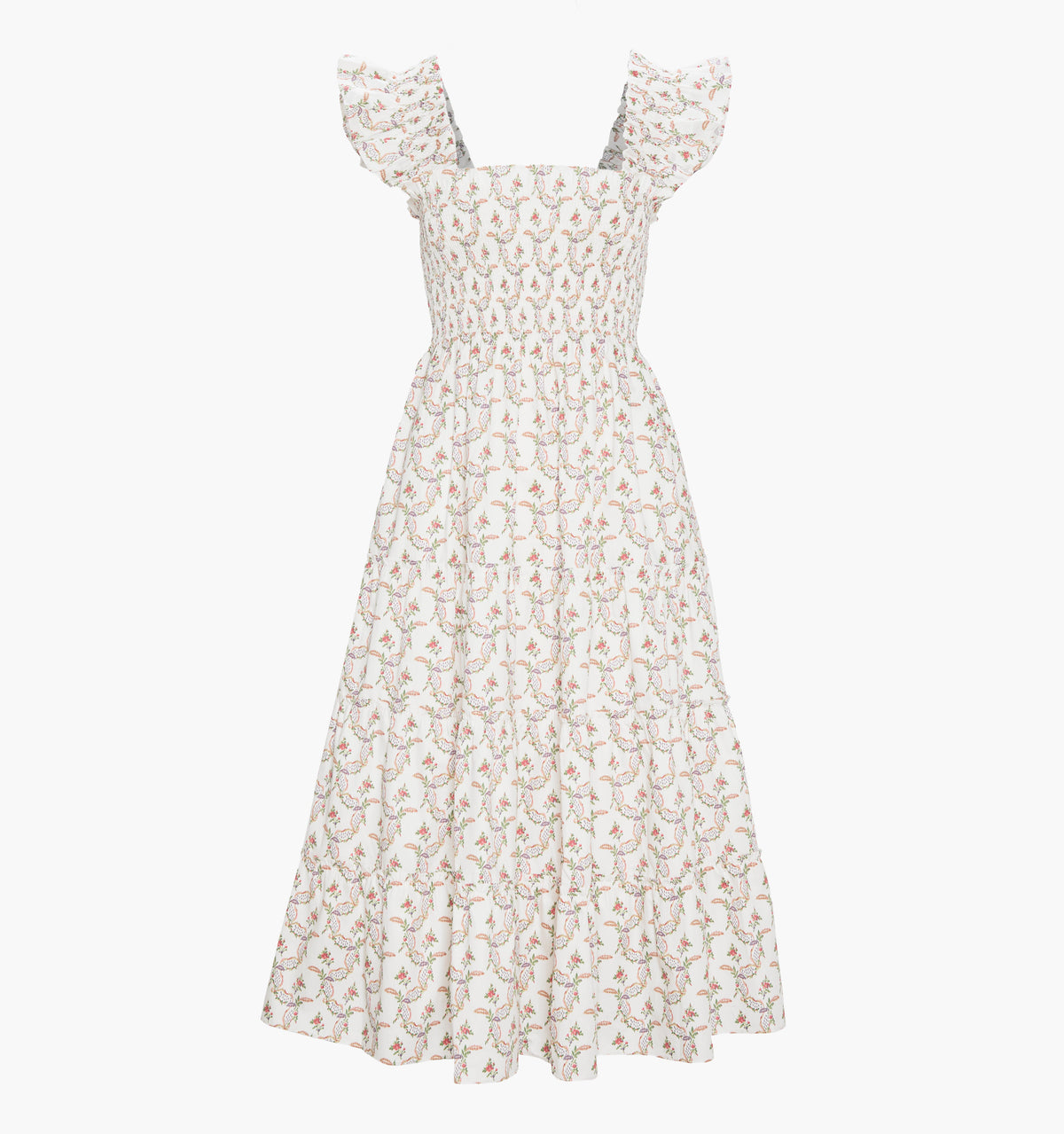 The Ellie Nap Dress - Pink Ribbon Rose Ikat