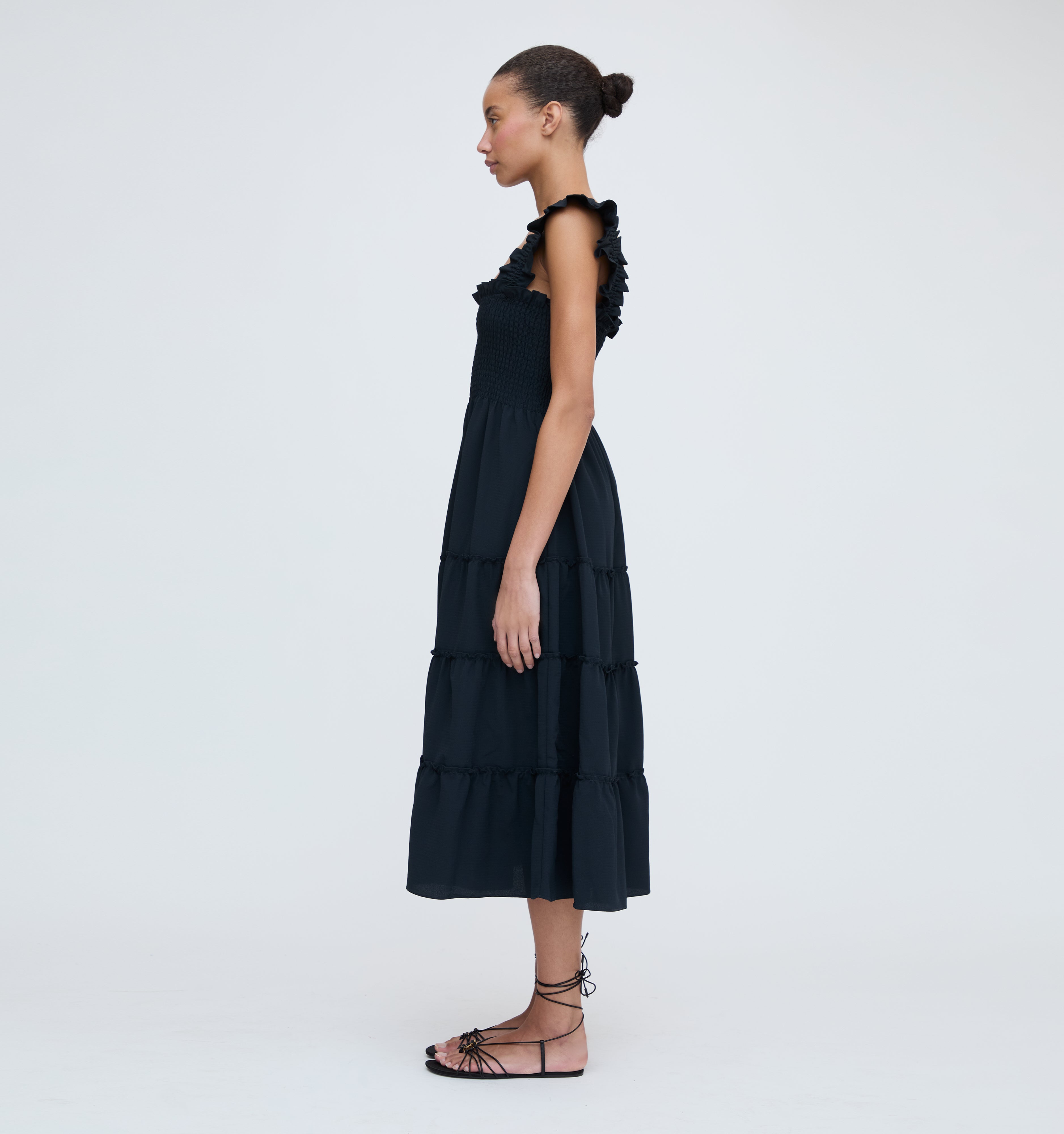 The Ellie Nap Dress - Black Crepe