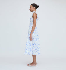 The Ellie Nap Dress - Blue Botanical