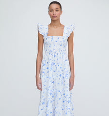 The Ellie Nap Dress - Blue Botanical