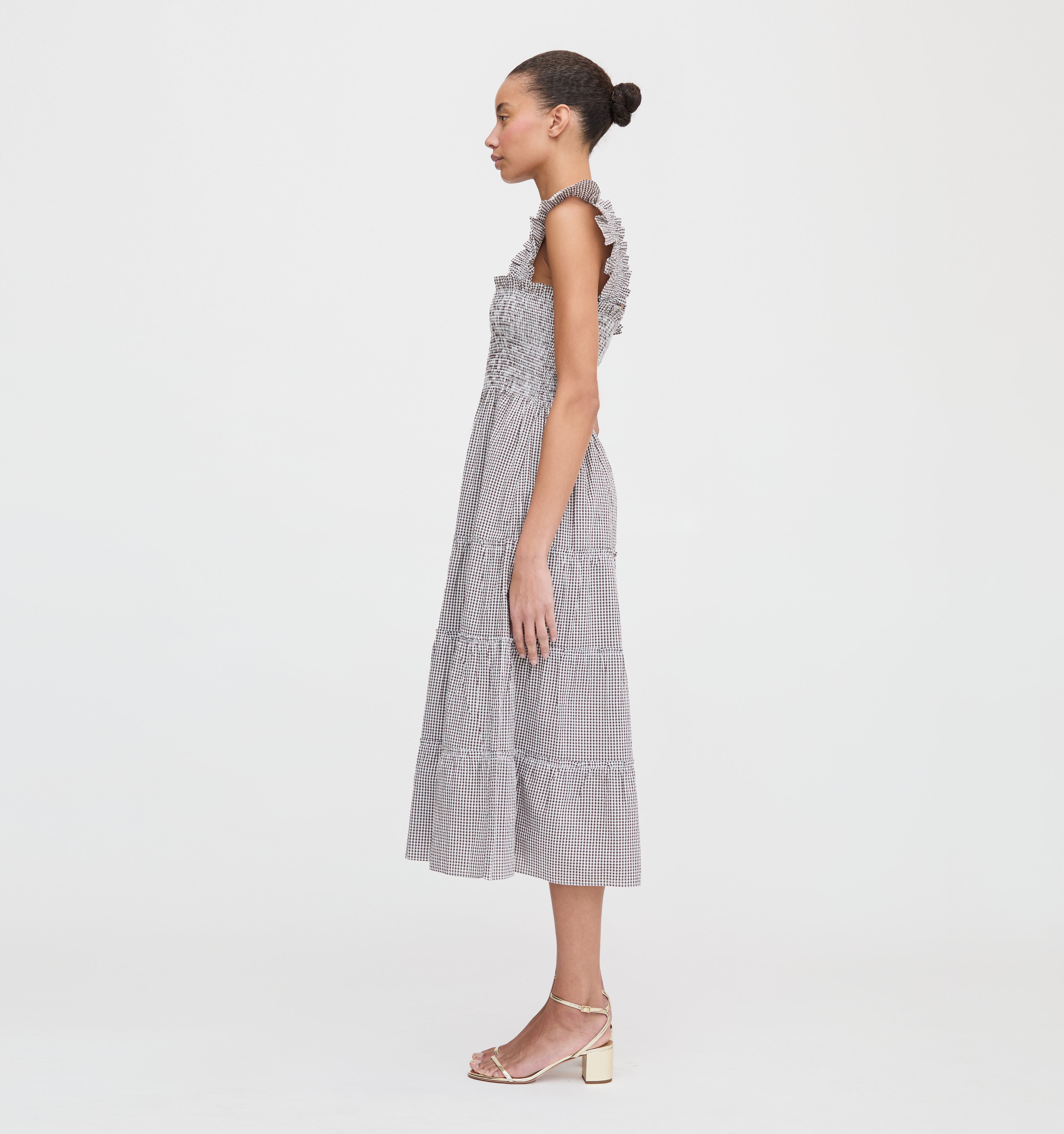 The Ellie Nap Dress - Chocolate Gingham
