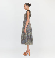 The Ellie Nap Dress - Olive Equestrian Scarf
