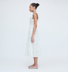 The Ellie Nap Dress - Pastel Trellis