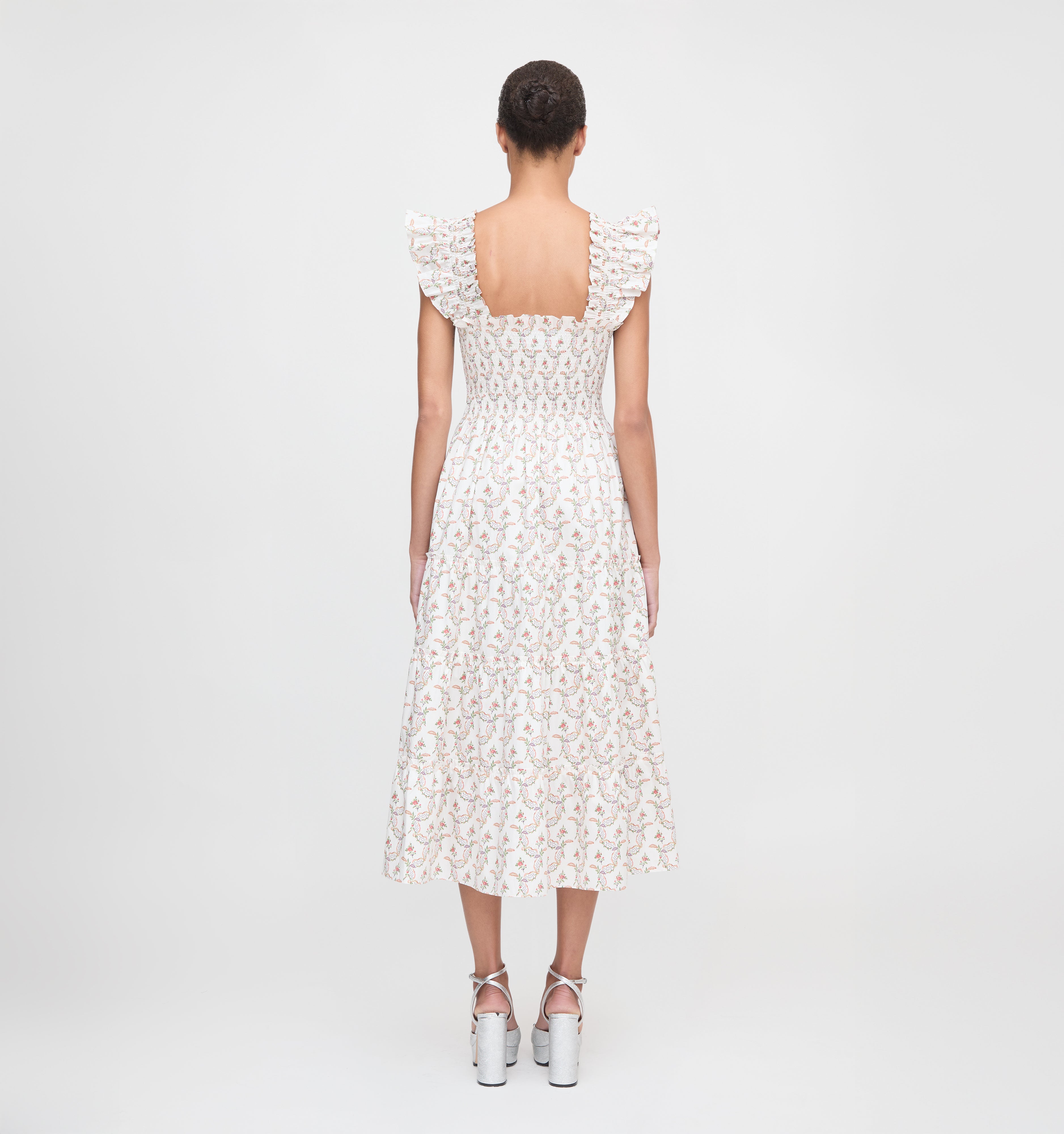 The Ellie Nap Dress - Pink Ribbon Rose Ikat