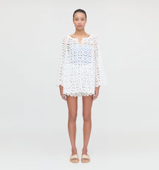 The Enella Tunic - White Broderie