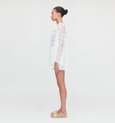 The Enella Tunic - White Broderie