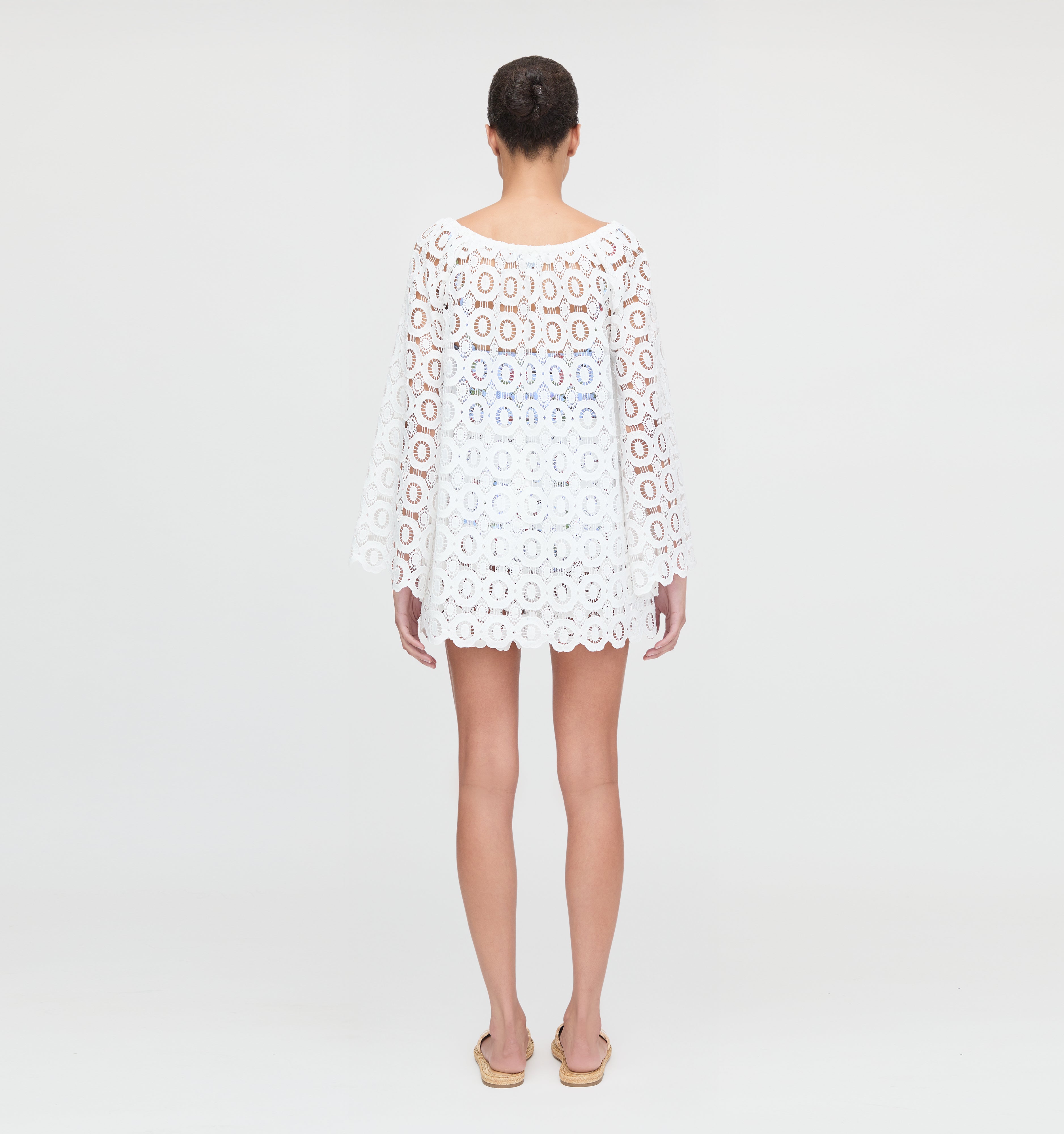 The Enella Tunic - White Broderie