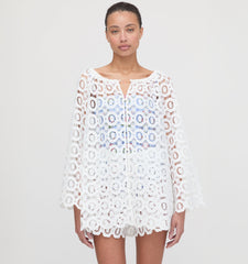 The Enella Tunic - White Broderie