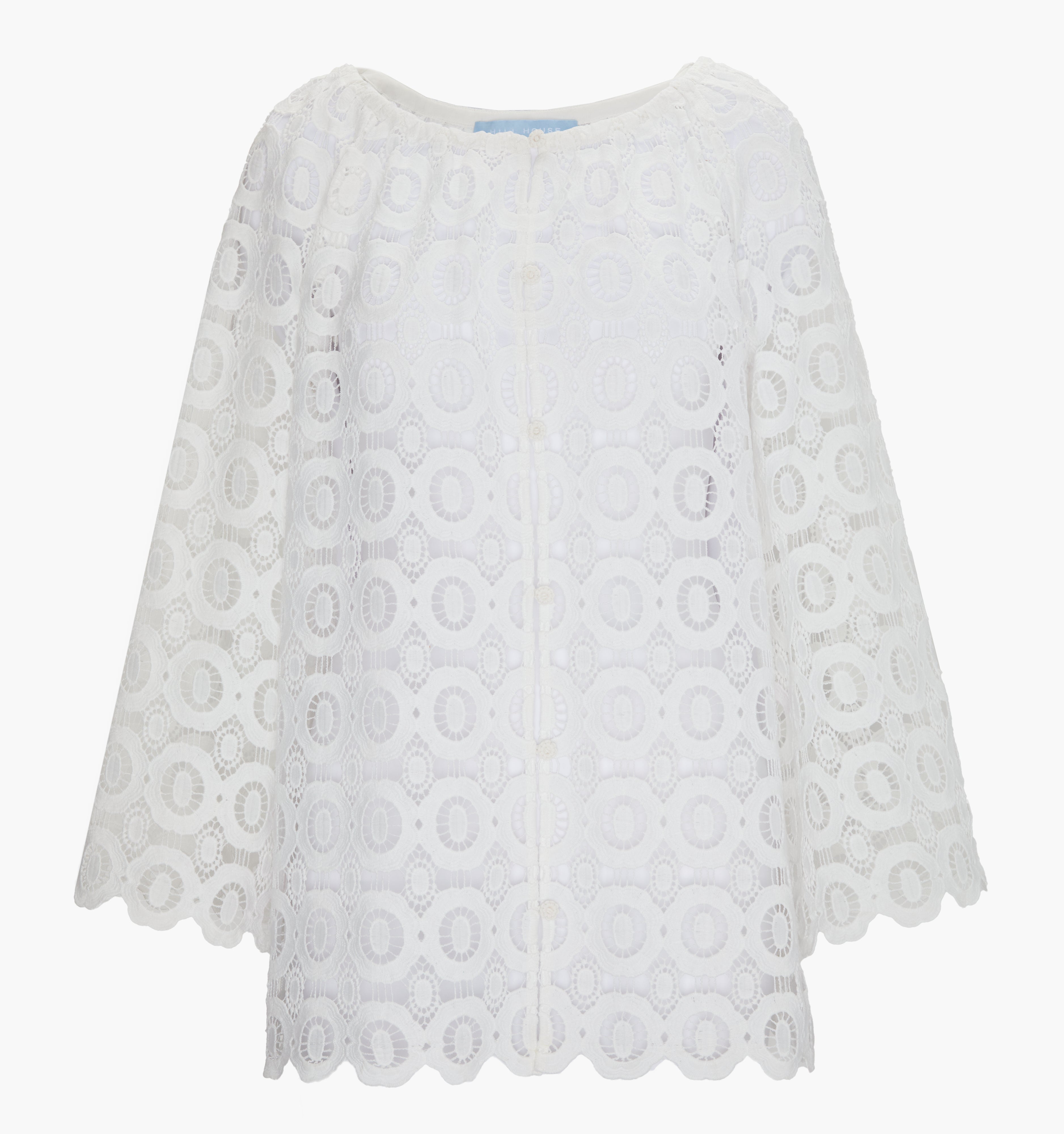 The Enella Tunic - White Broderie