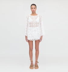 The Kaya Short - White Broderie