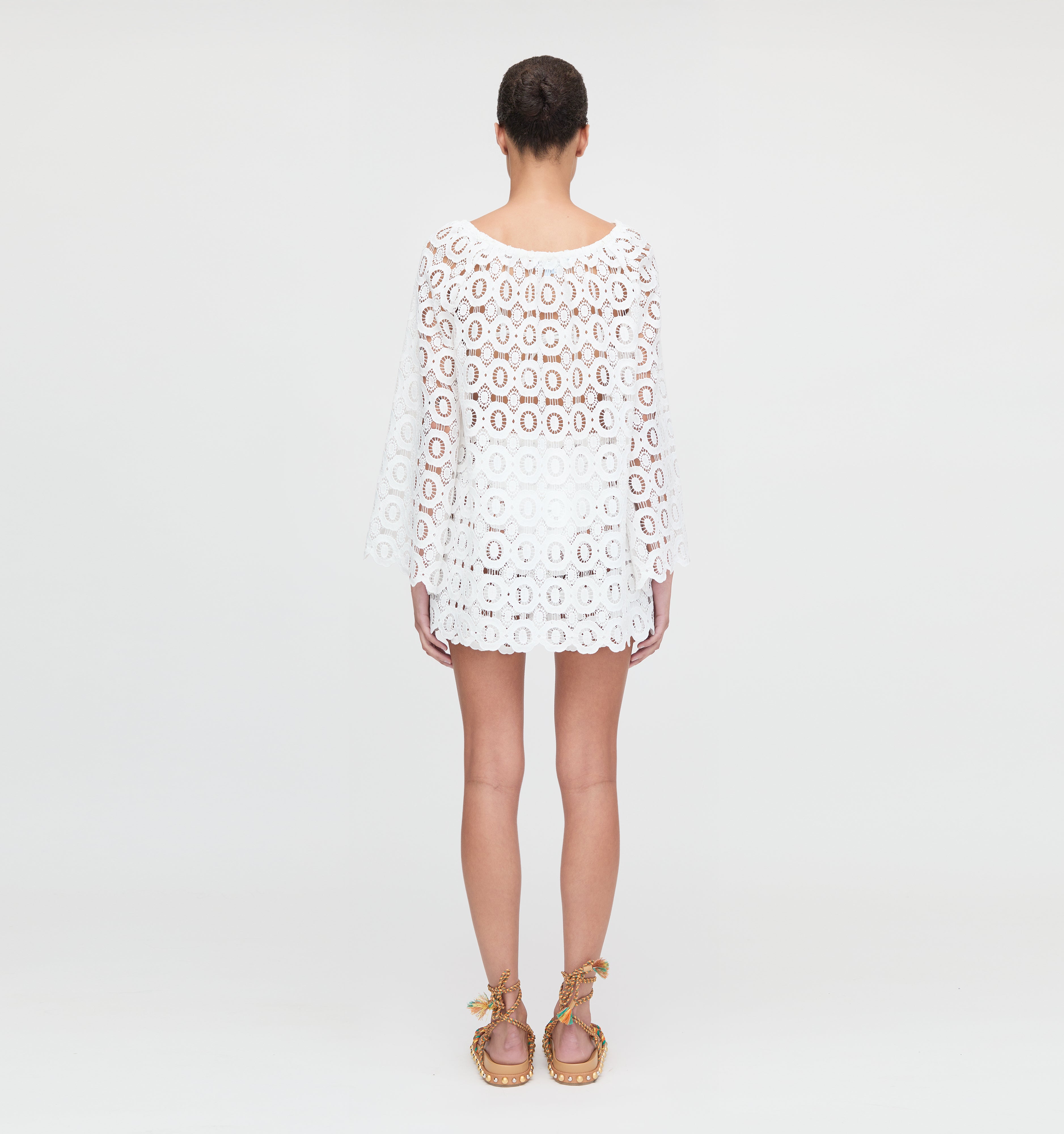 The Kaya Short - White Broderie