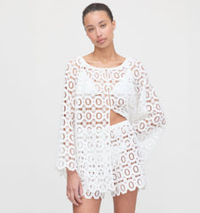 The Kaya Short - White Broderie