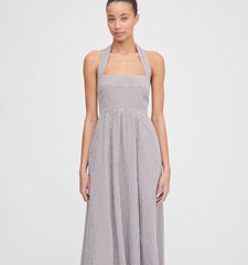 The Fleur Midi Dress - Chocolate Gingham