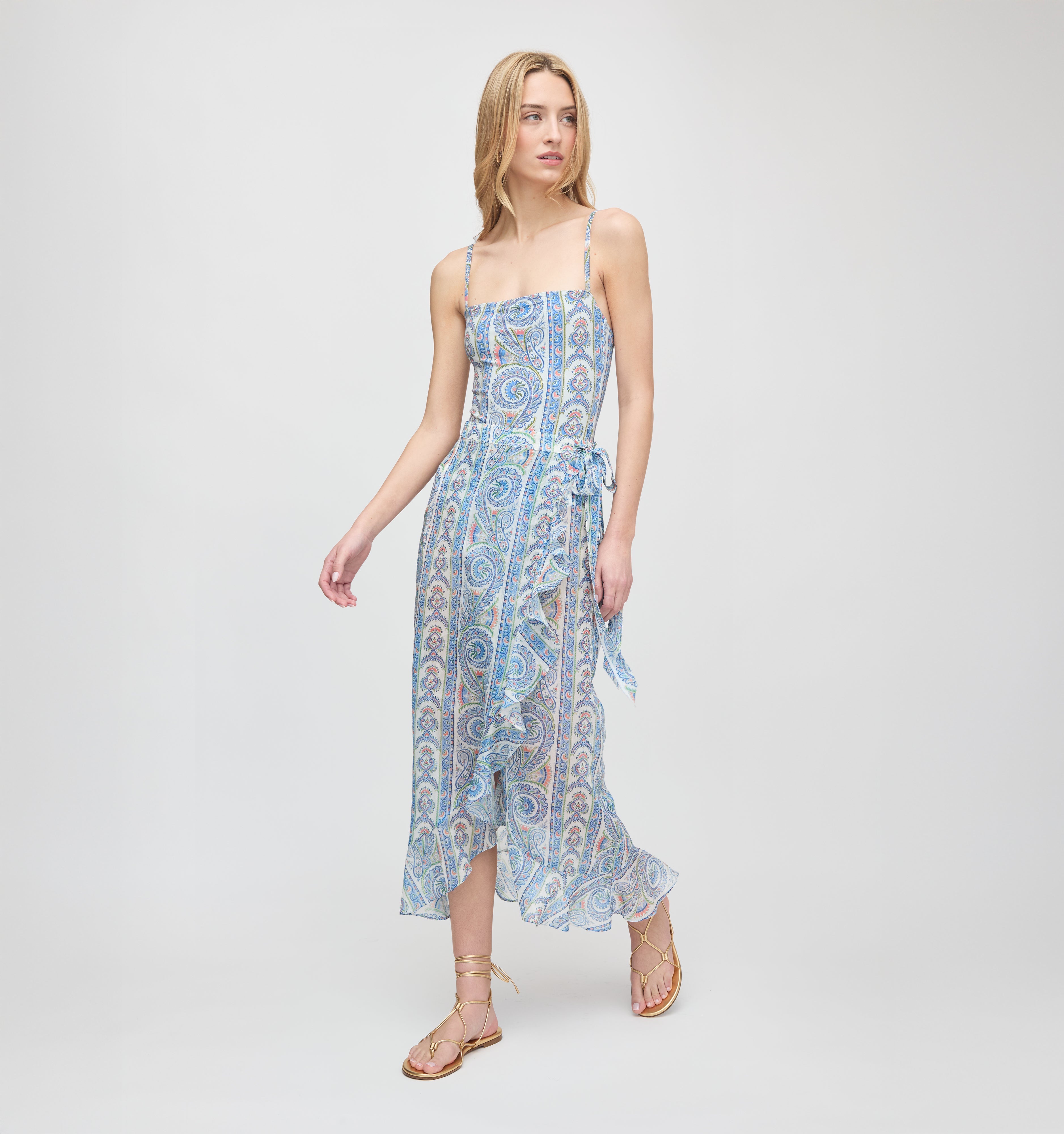 The Giana One Piece - Blue Corsica Paisley