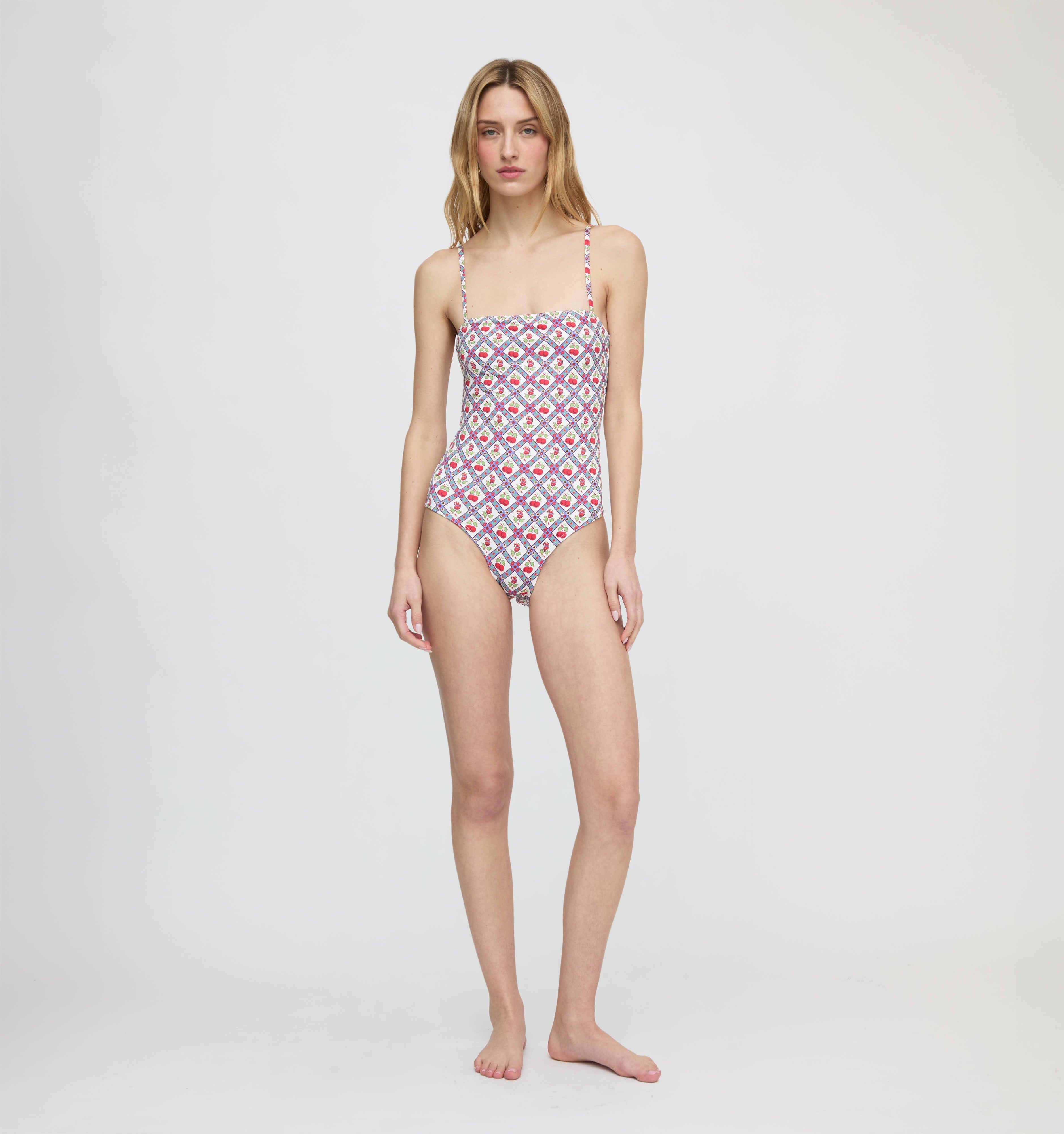 The Giana One Piece - Diamond Cherries Cherry Red
