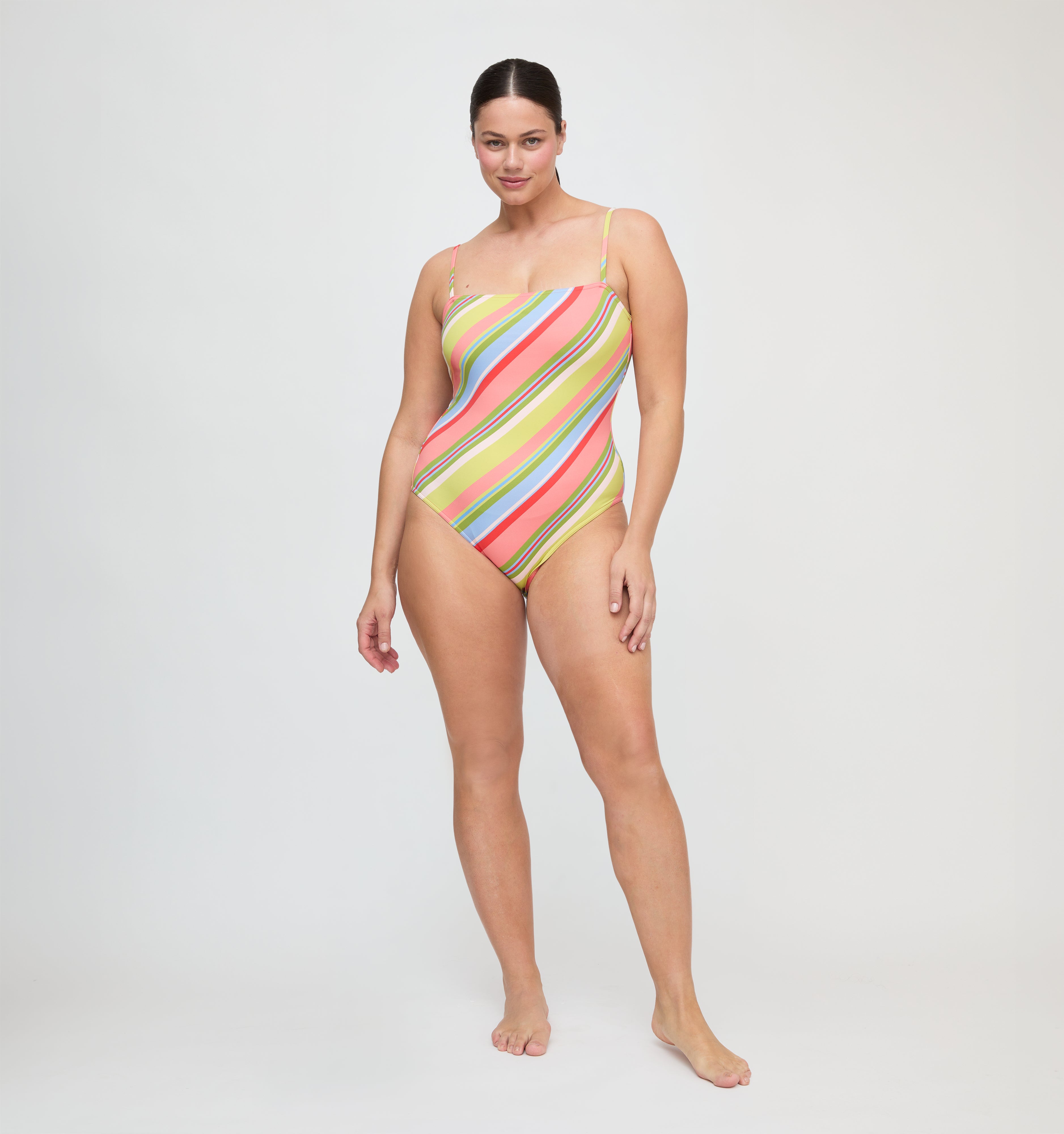 The Giana One Piece - Sherbet Stripe