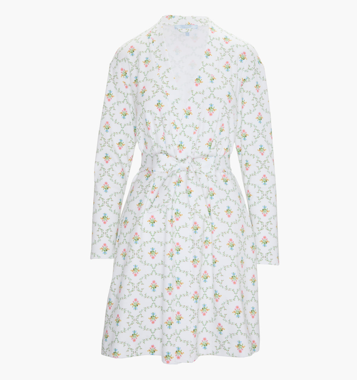 The Ivory Robe - Pastel Trellis