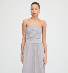 The June Nap Top - Chocolate Gingham