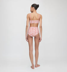 The Juno Bikini Set - Coral Corsica Paisley