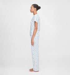 The Kelly Pajama Set - Green Trellis