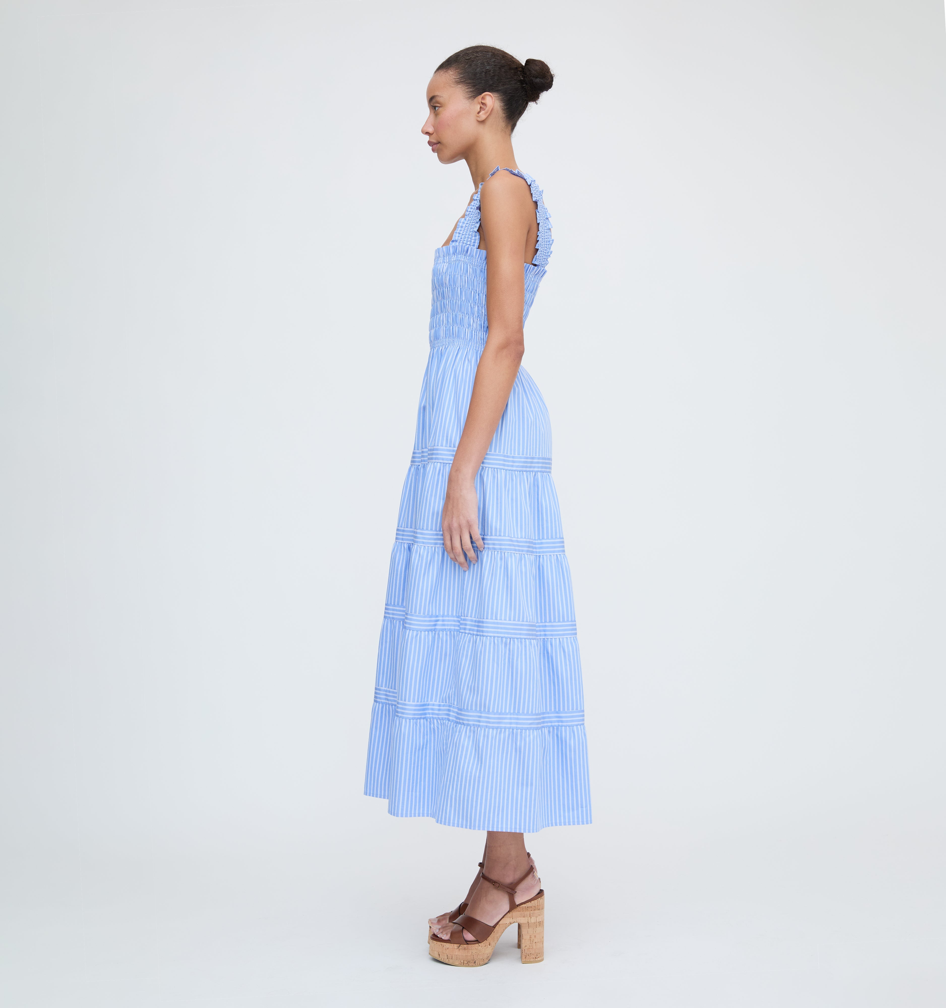 The Kimmy Maxi Nap Dress - Blue Stripe