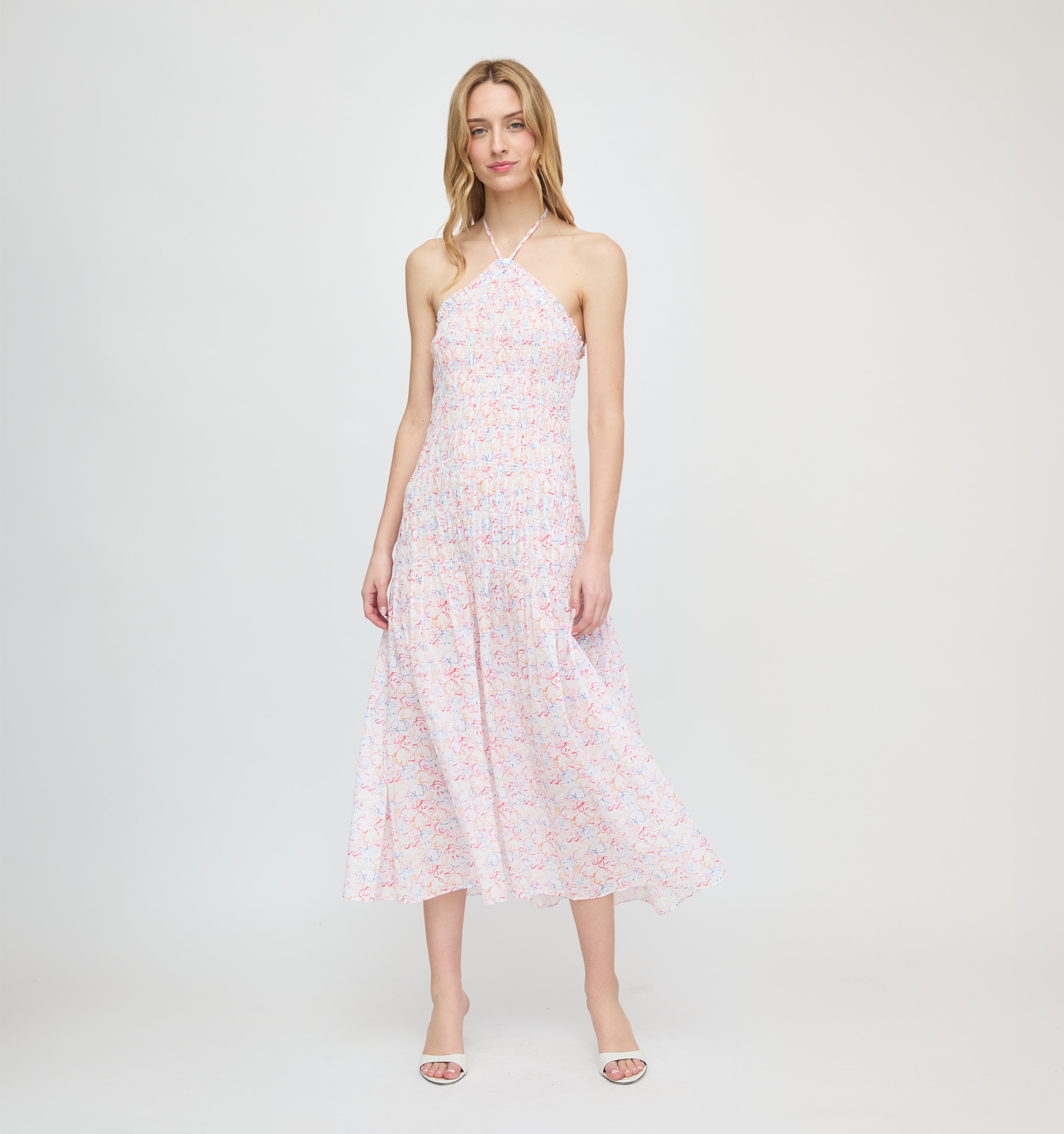 The Lenora Beach Dress - Camo Fish