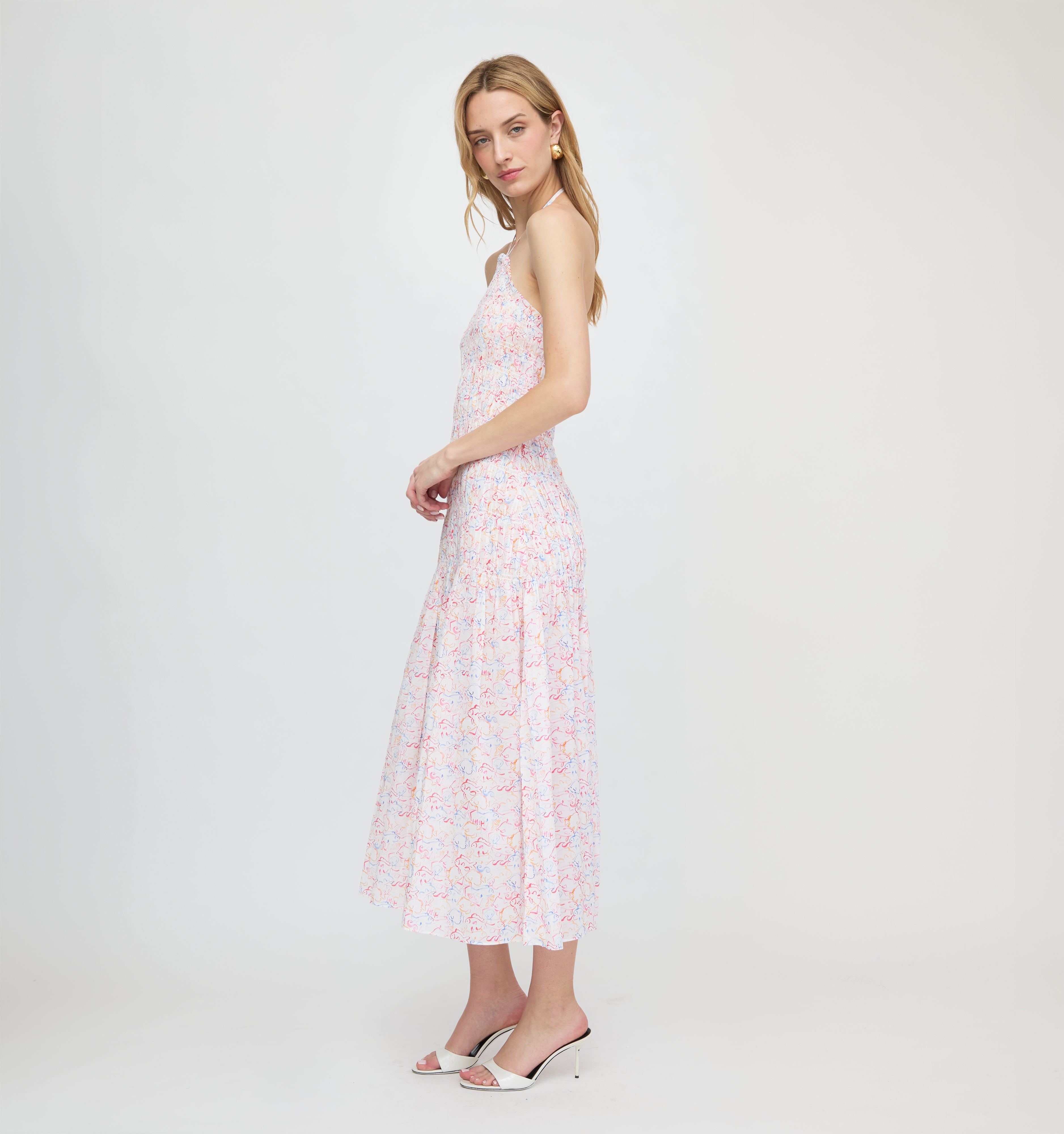 The Lenora Beach Dress - Camo Fish