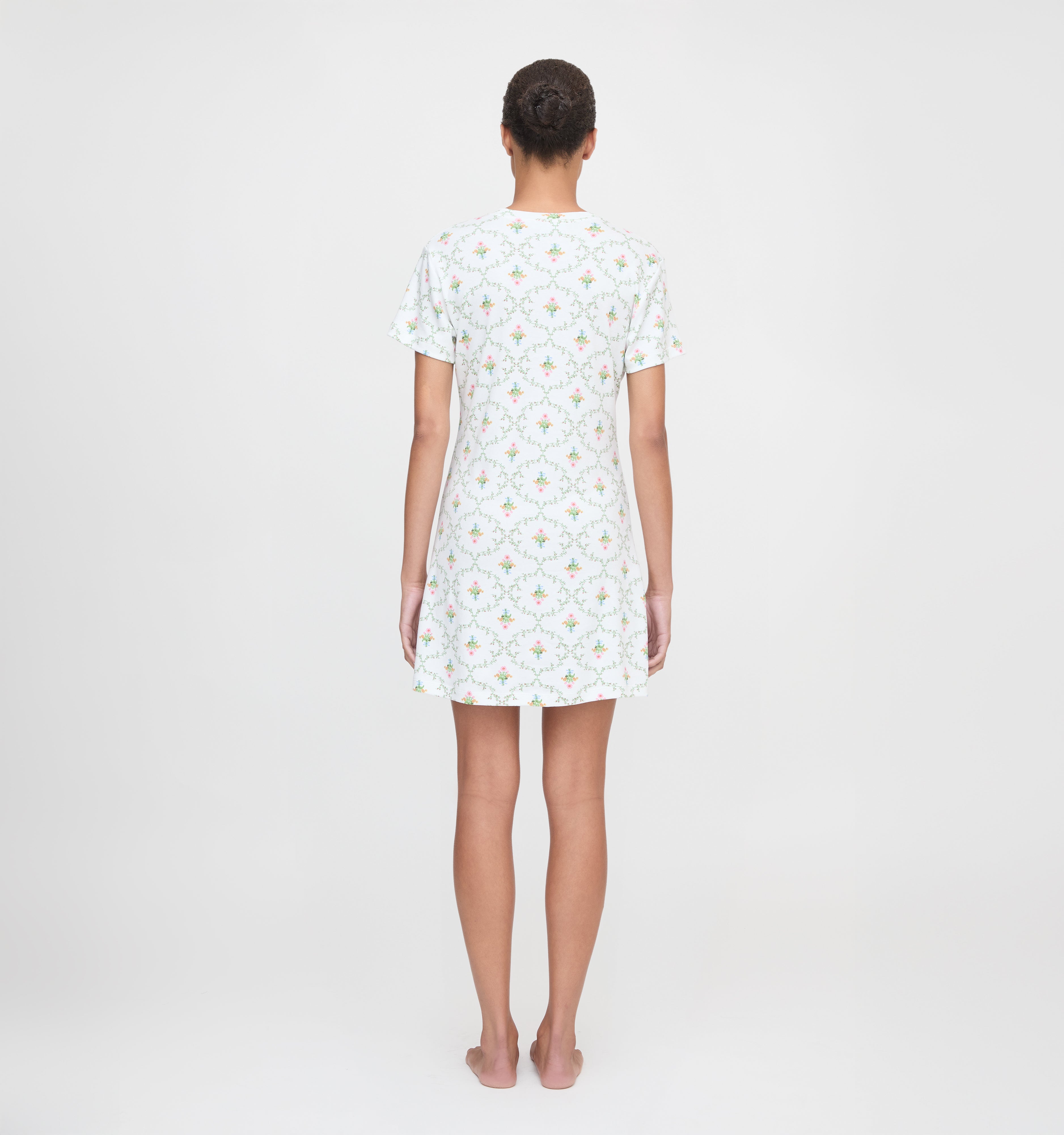 The Maggie Nightgown - Pastel Trellis
