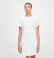 The Maggie Nightgown - Pastel Trellis
