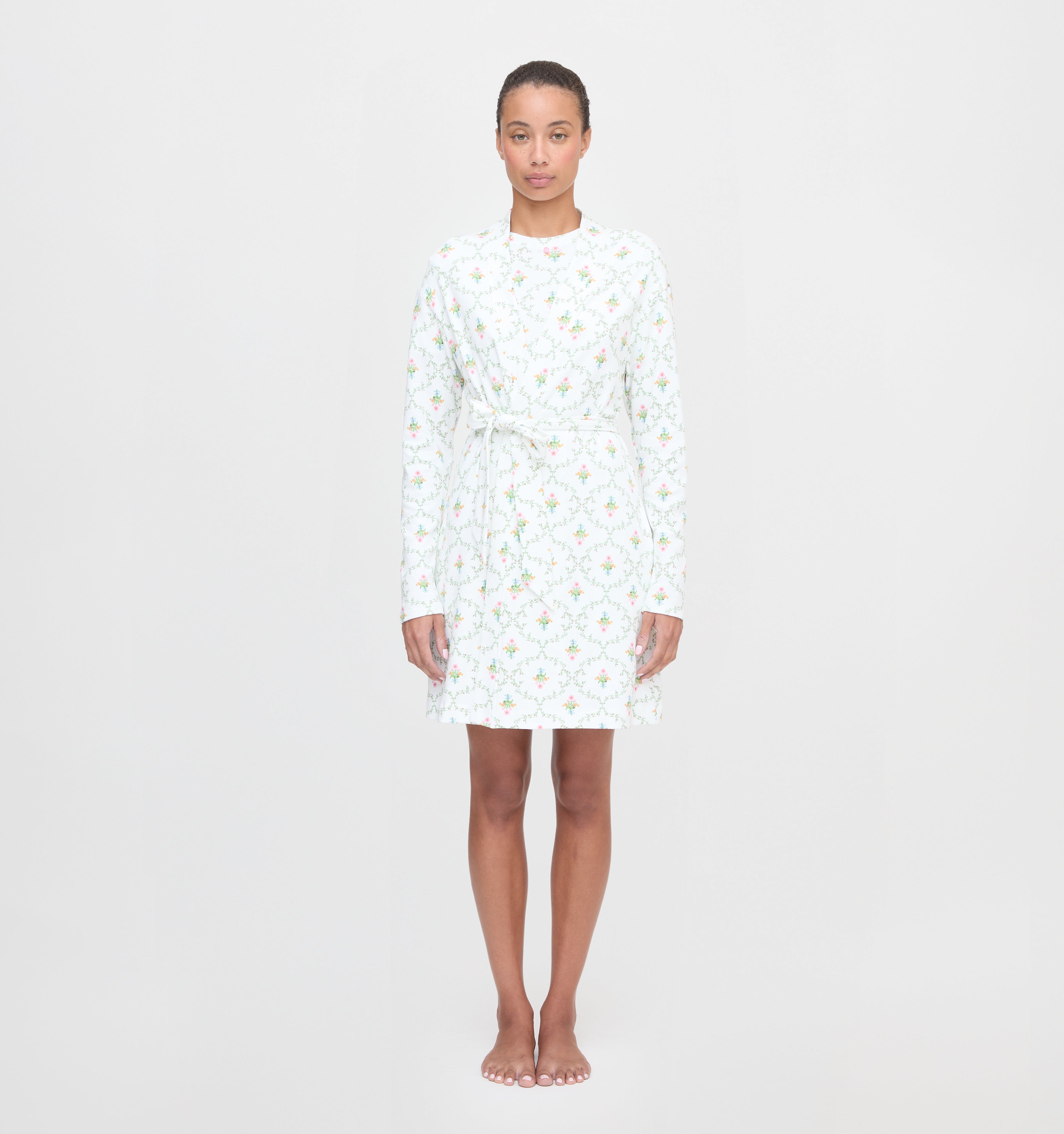 The Maggie Nightgown - Pastel Trellis